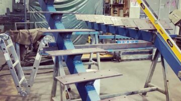Staircase fabrication and welding